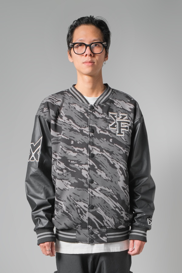 XFIRE BLACK CAMO/ LEATHER ESSENTIAL VARSITY