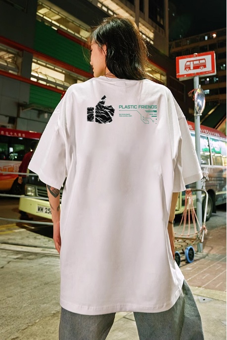 XFIRE PLASTIC FRIEND TSHIRT IN WHITE