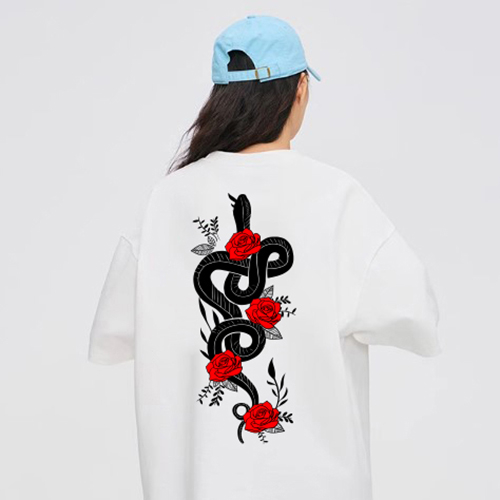 XFIRE YEAR SNAKER LUCKY STAR TSHIRT IN WHITE