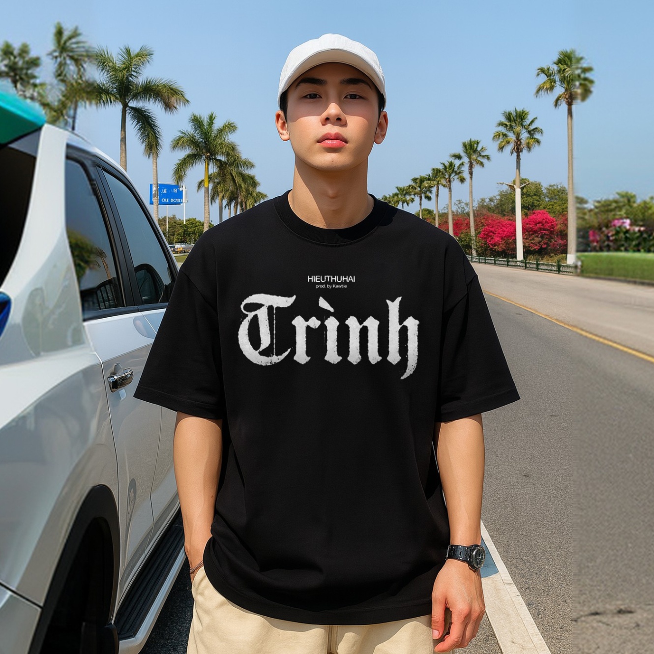 Áo Thun Unisex Trình Hiếu Thứ Hai Mẫu 1 | Xfire Vietnam. Form Rộng, Vải 100% Cotton, Nhiều Màu