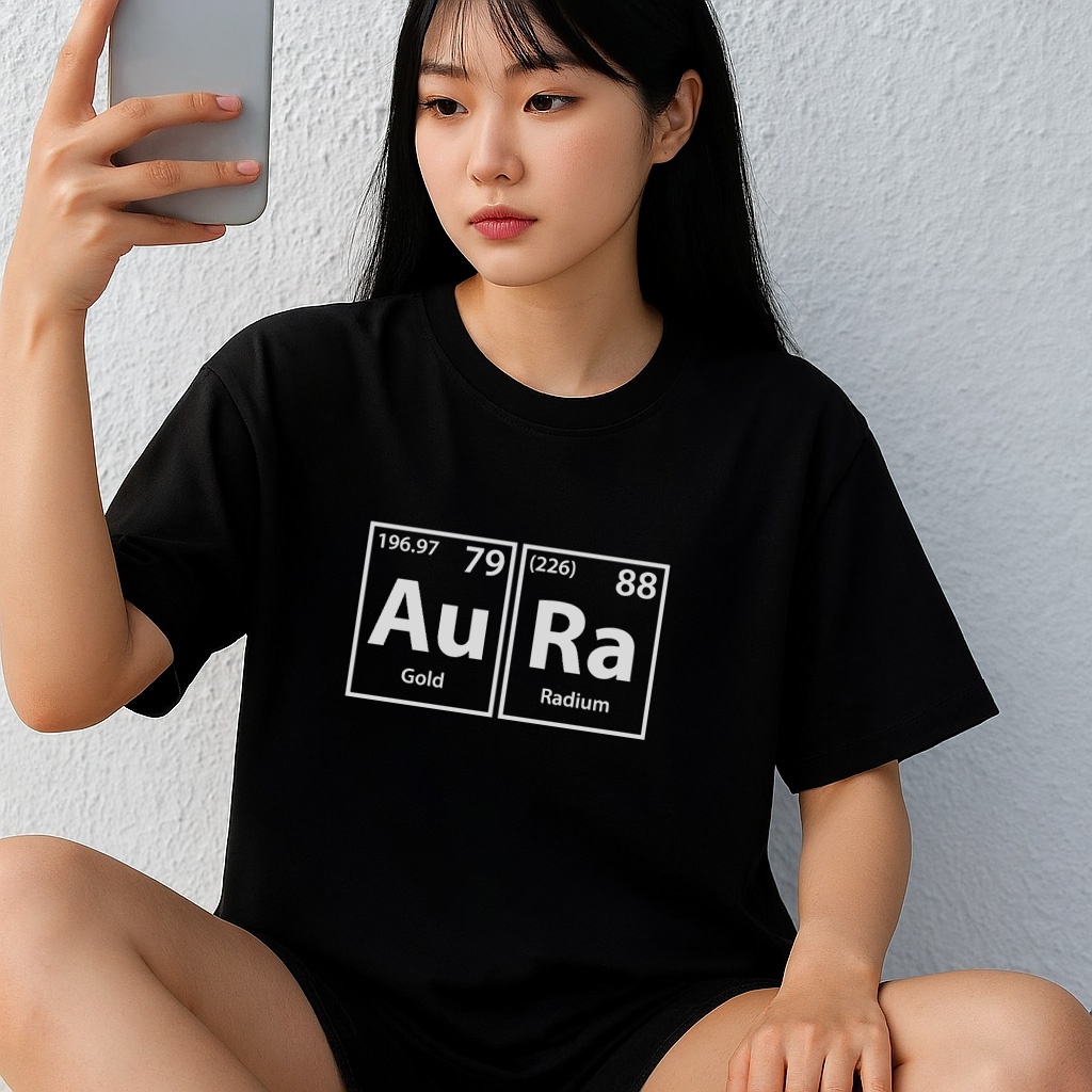 Áo Thun Unisex Aura – Hào Quang Nguyên Tố Au Ra Độc Lạ, Vải Cotton 100%, Form Oversized By Xfire