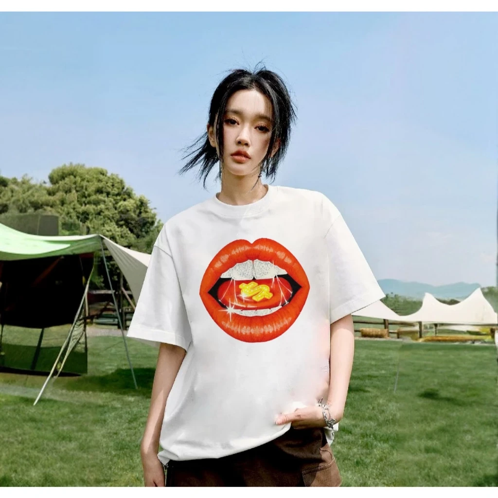 Áo Thunay Ngắn Kiss Money 01 Xfire Vietnam. 100% Cotton, form Oversized. Màu Đen, Trắng