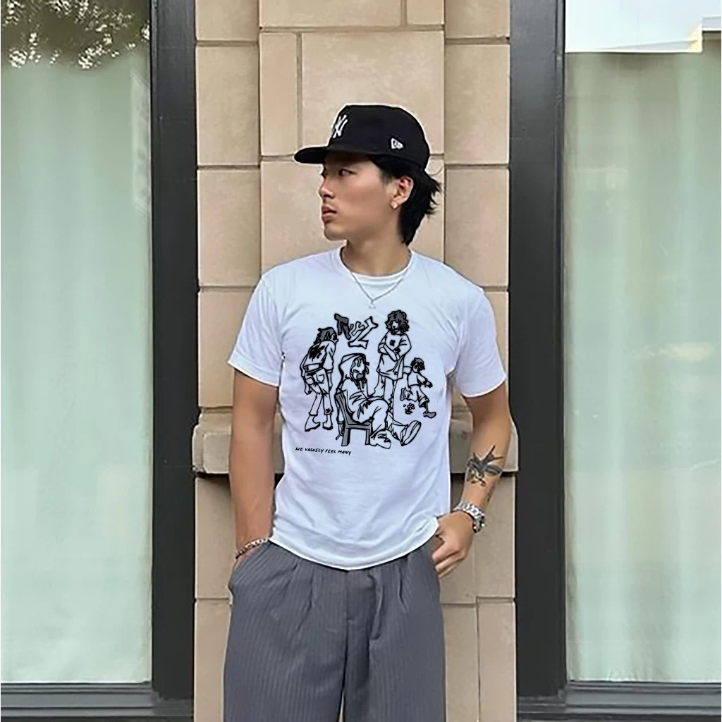 Áo Thun Boxy / Oversized TYYZ We Vaguely Feel Many ATT10042503. 100% Cotton form boxy Nhiều Màu
