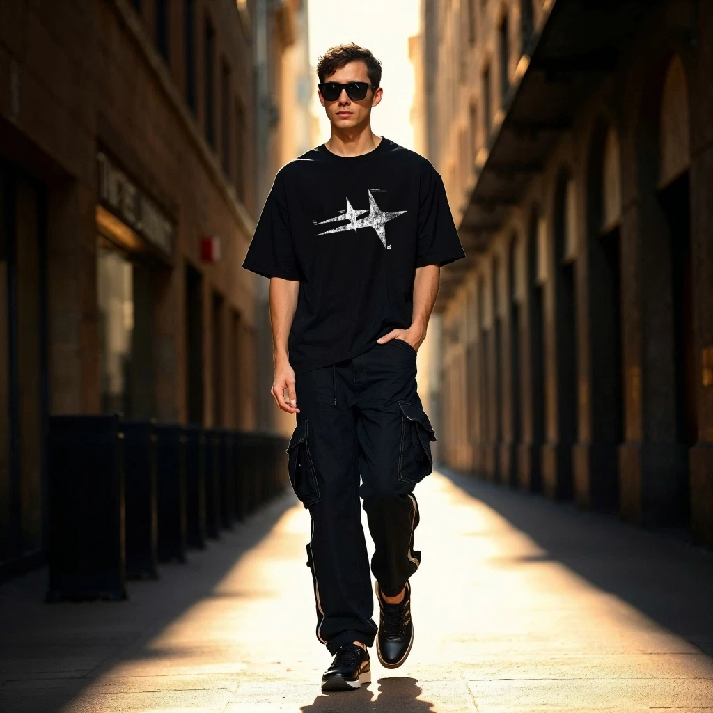 Áo Thun Boxy / Oversized Star ATT03042501. 100% Cotton form boxy Nhiều Màu