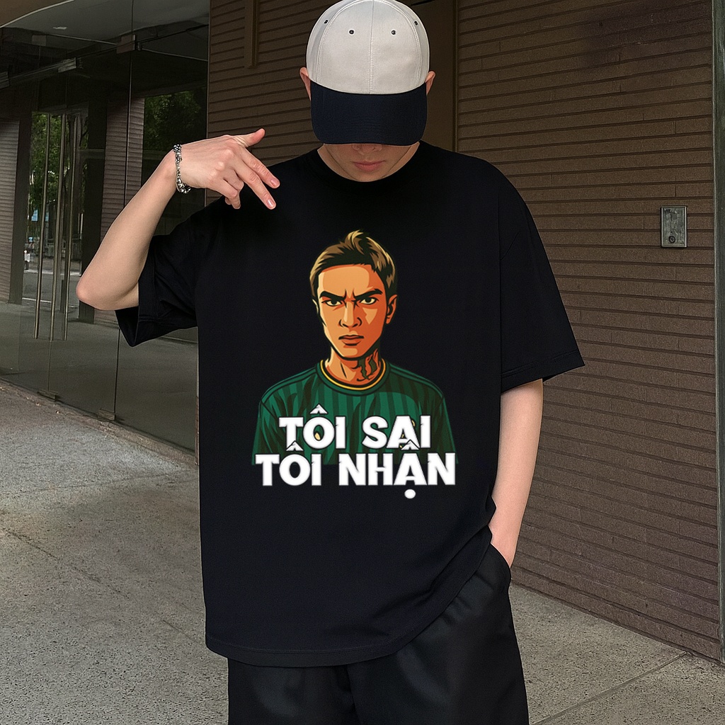 o Thun Tôi Sai Tôi Nhận Hài Hước Unisex Form Rộng. 100% Cotton, Nhiều Màu - Xfire Vietnam