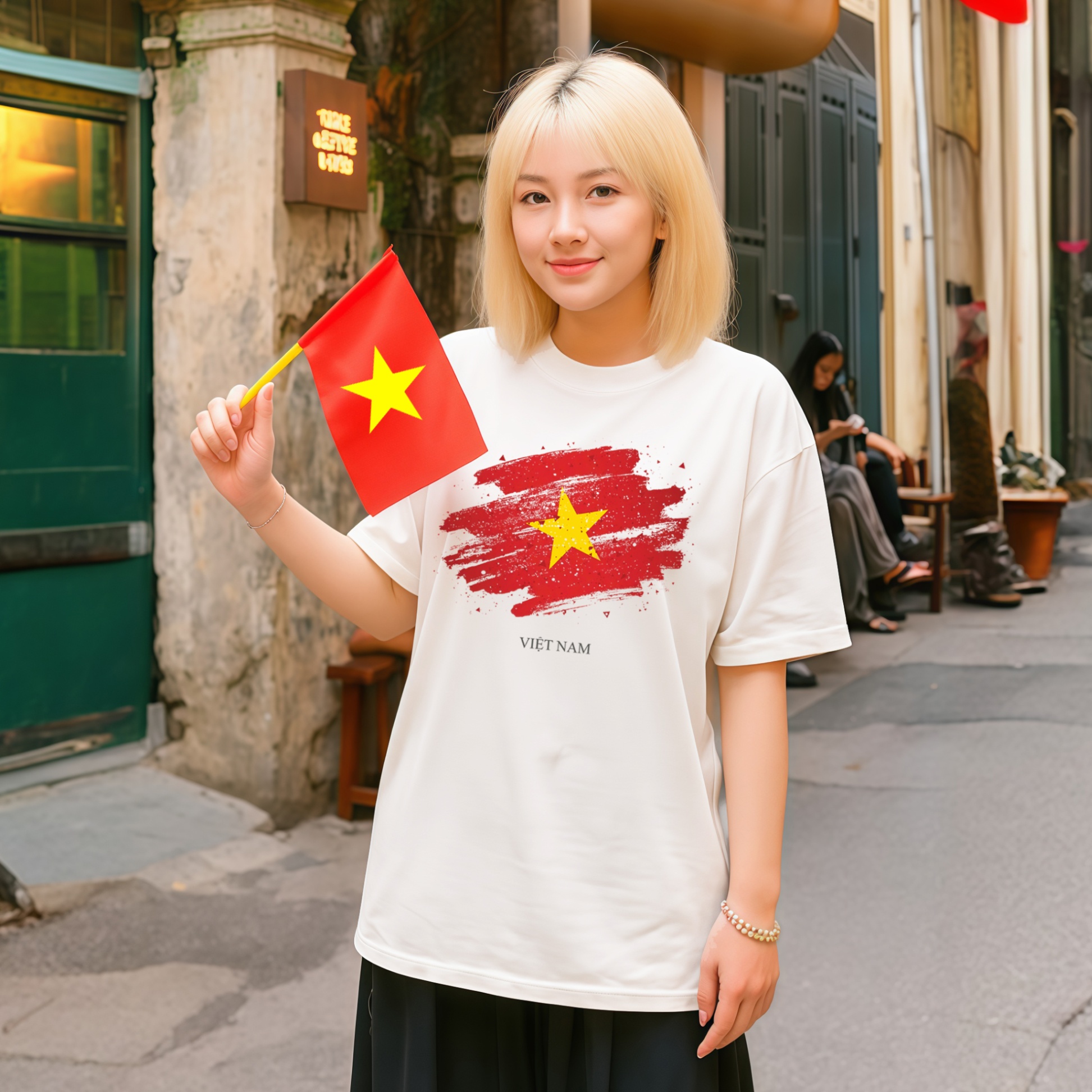 Áo Thun Cờ Đỏ Sao Vàng Việt Nam Quốc Khánh 2/9. 100% Cotton, Oversized, Nhiều Màu - Xfire Vietnam