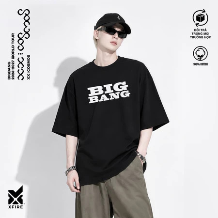 Áo Thun BIGBANG Tour Concert 2026 Xfire Vietnam Oversized Cotton 235gsm Unisex Form Rộng Streetwear