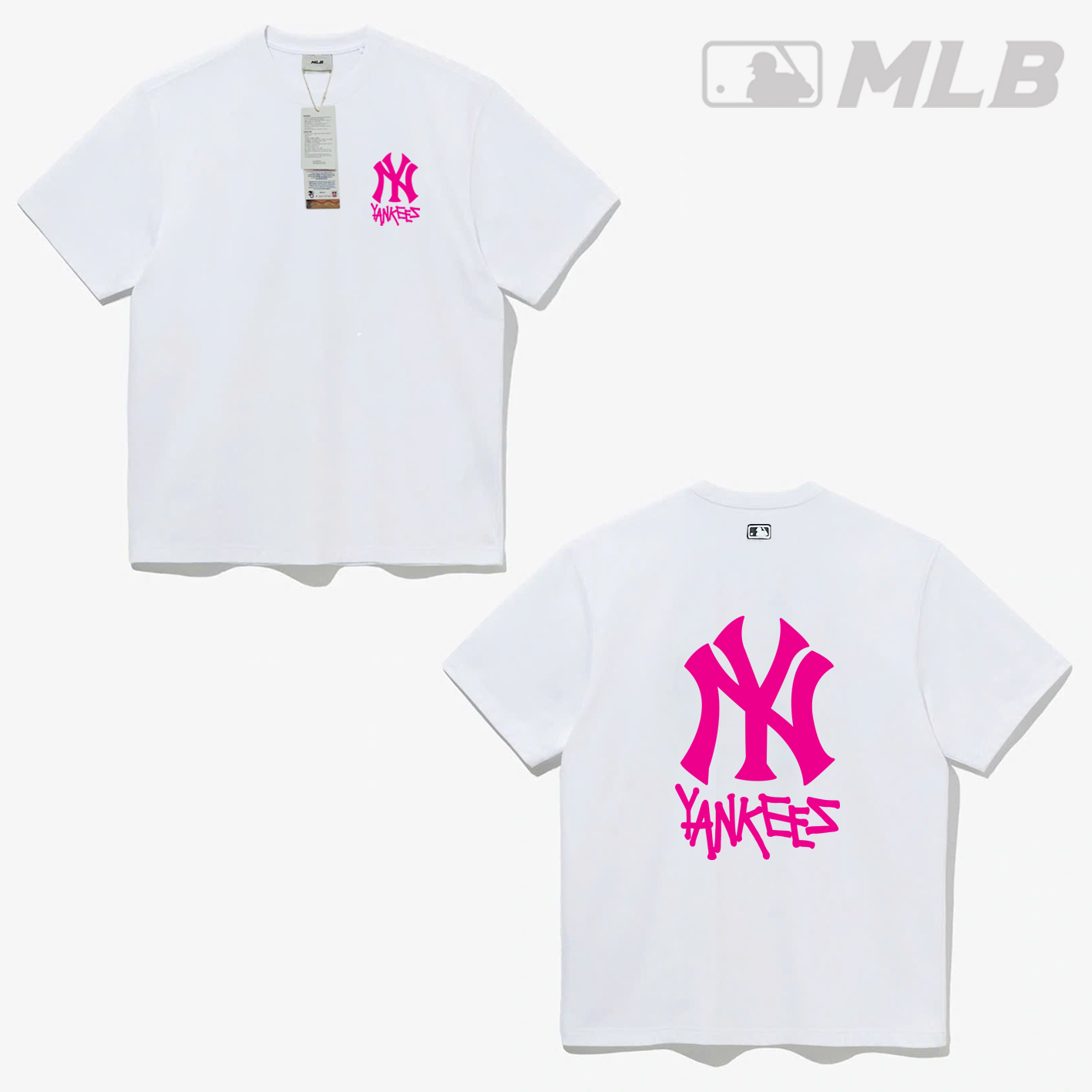 Áo Thun MLB NY Full Tem Tag Mẫu 6 Màu Trắng