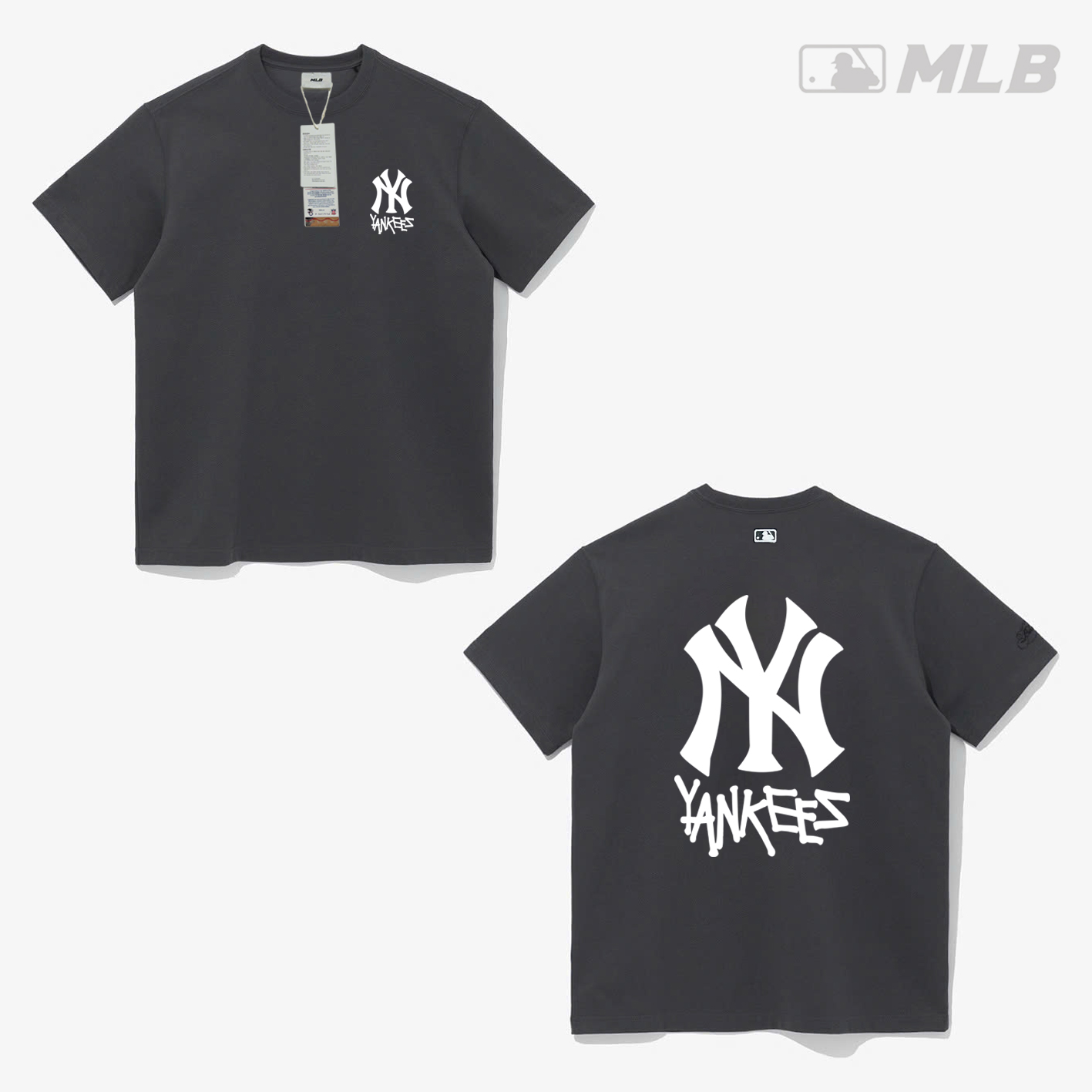Áo Thun MLB NY Full Tem Tag Mẫu 6 Màu Xám