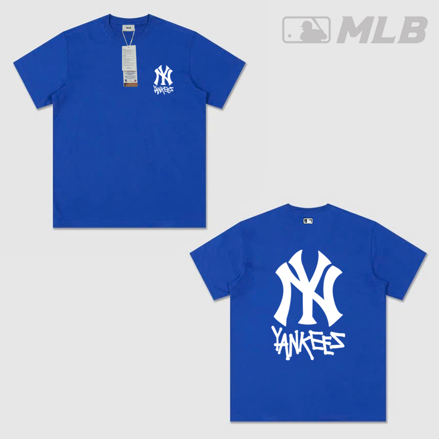 Áo Thun MLB NY Full Tem Tag Mẫu 6 Xanh Dương