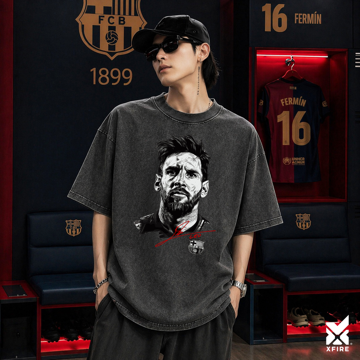 Áo Thun Messi M10 Chữ Ký Xfire Vietnam Form Oversized 100% Cotton 2 Chiều Unisex Nam Nữ Nhiều Màu