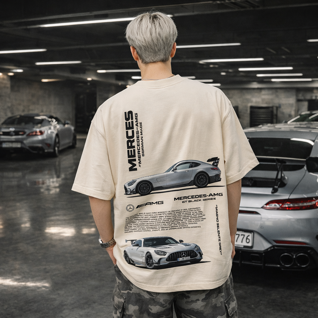 Áo Thun Oversized Mercedes AMG Cotton 235gsm Form Rộng Unisex Cao Cấp Xfire Vietnam