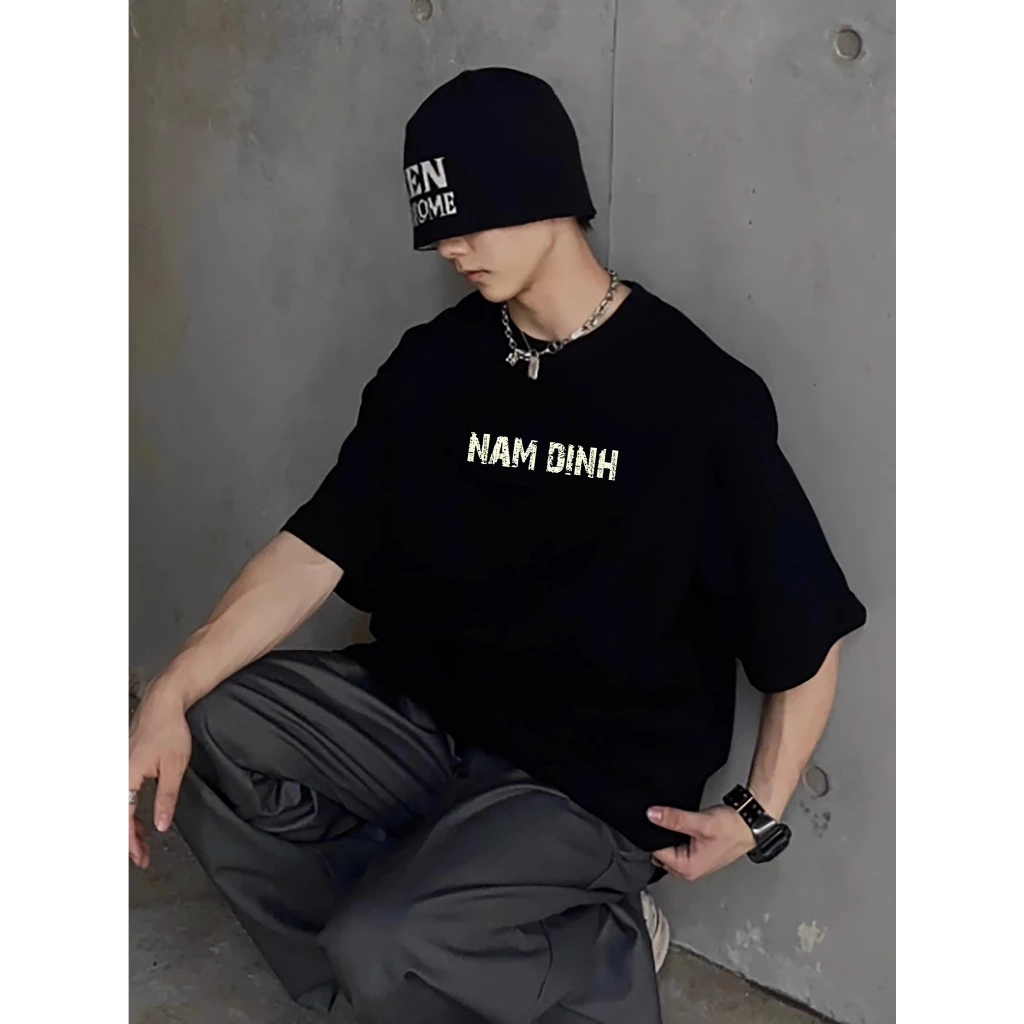 Áo Thun Oversized Nam Định Phông Rộng Tay Lỡ Nam Nữ Unisex Cotton thoáng mát du lịch checkin