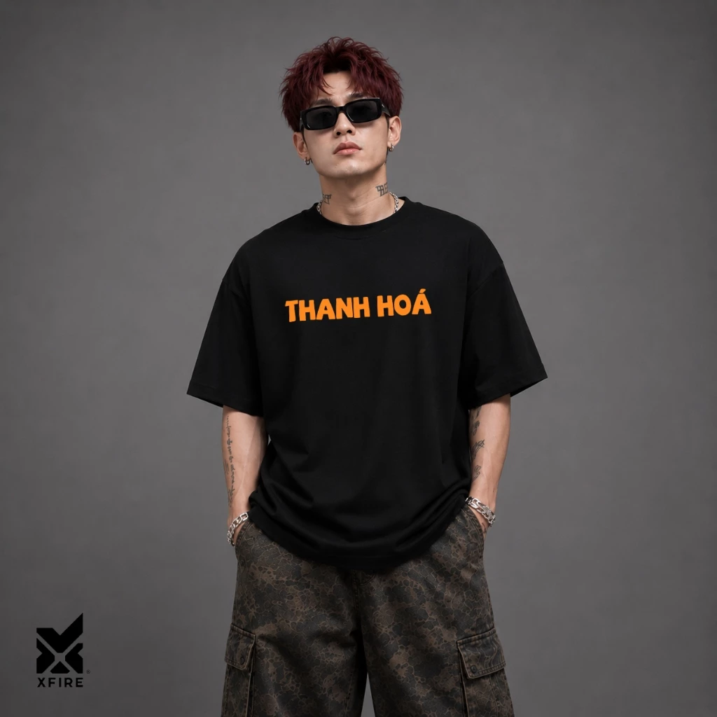 Áo Thun Oversized Thanh Hóa Phông Rộng Tay Lỡ Nam Nữ Unisex Cotton thoáng mát du lịch checkin