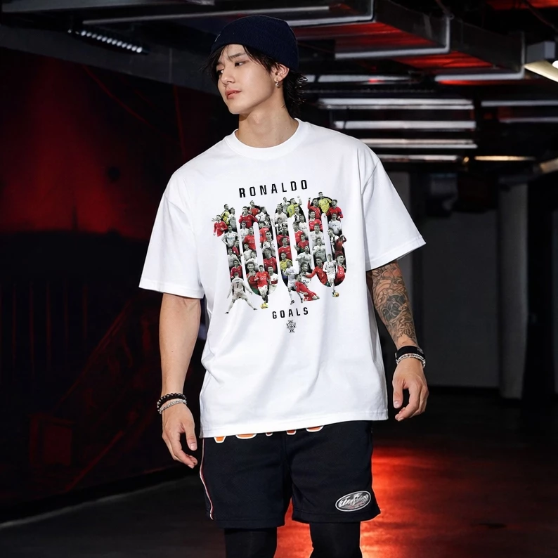 Áo Thun Ronaldo CR7 1000 Goals Mẫu 2 Nam Nữ Form Rộng Oversized Cotton 100% Xfire Vietnam Nhiều Màu