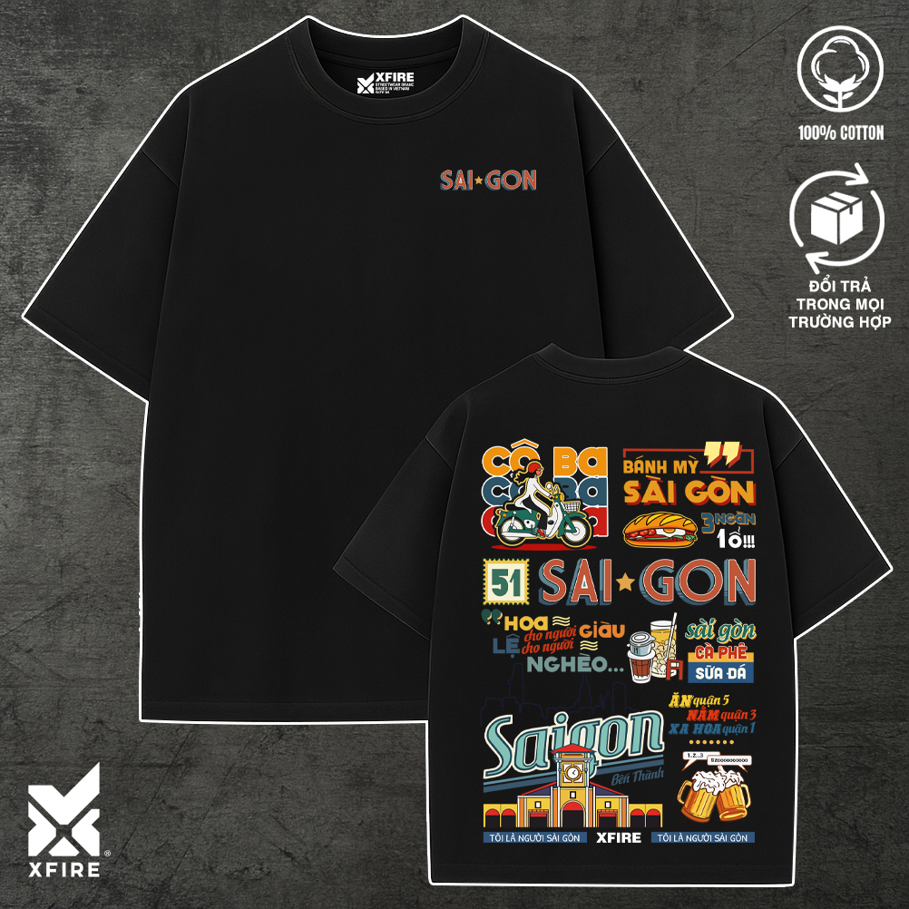 Áo Thun Unisex Nam Nữ Cô Ba Sài Gòn Form Unisex Rộng Tay Dài Lỡ 100% Cotton Thoáng Mát