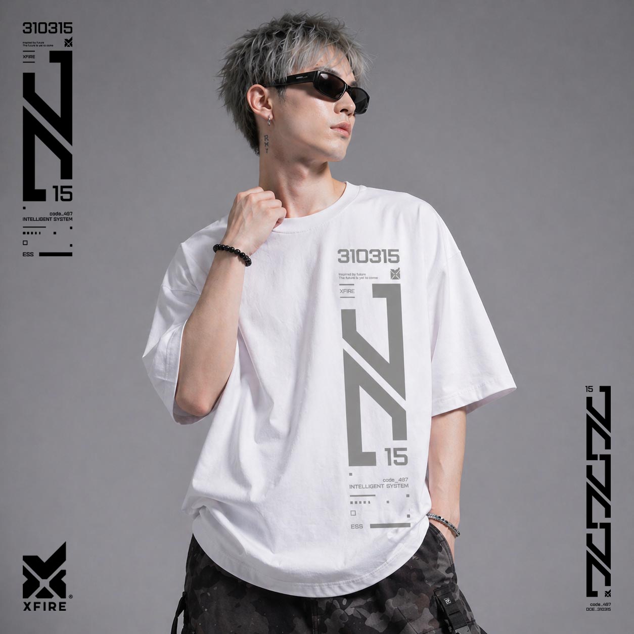 XFIRE IDENTITY 2 TSHIRT IN WHITE