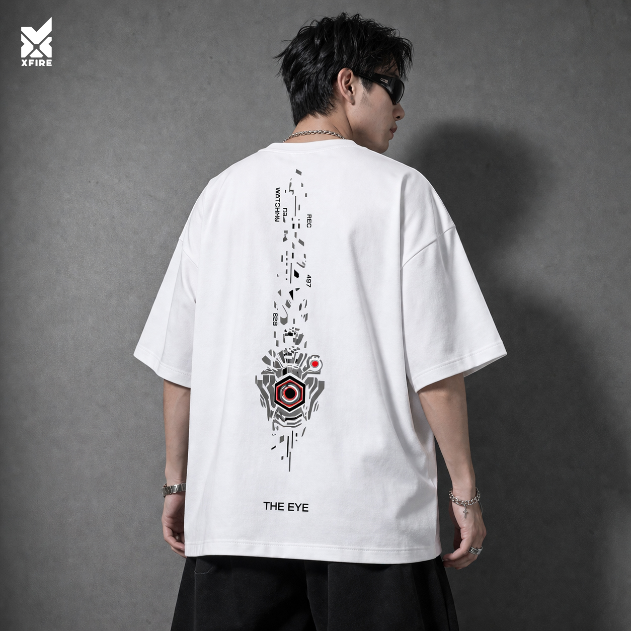 XFIRE THE EYE TSHIRT IN WHITE