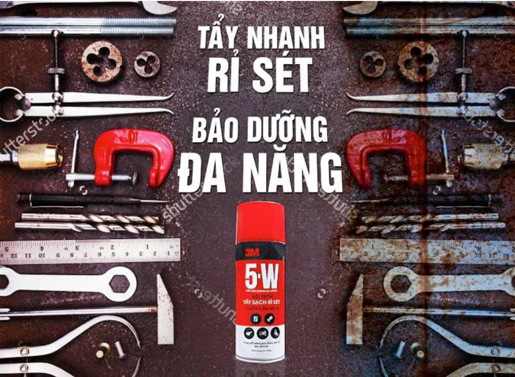 Lưu ý khi chọn bình xịt tẩy gỉ sét bôi trơn 3M 5W