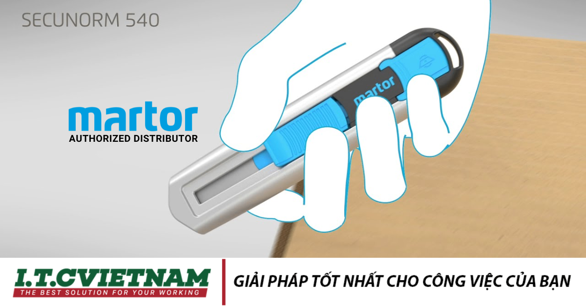 Martor Secunorm 540: Dao Rọc Lưỡi Rút Tự Động Cho Công Việc Nặng