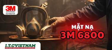 Tính năng 3M 6800: Full face seal silicone, đạt NIOSH/ANSI Z87.1