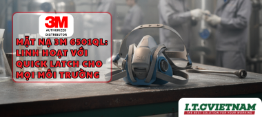 Mặt nạ 3M 6501QL: Quick Latch, Silicone, Phin Lọc Đa Năng