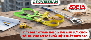 Dây Đai An Toàn H4501+EW32 2 Móc Thép Chuẩn CE