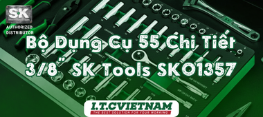 Bộ Dụng Cụ 55 Chi Tiết 3/8 Inch SK Tools SK01357