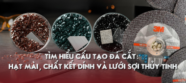 Tìm hiểu cấu tạo đá cắt: Hạt mài, chất kết dính và lưới thủy tinh