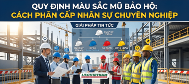 Quy định màu sắc mũ bảo hộ: Cách phân cấp nhân sự chuyên nghiệp