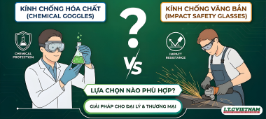 Kính bảo hộ chống hóa chất và kính chống văng bắn: Lựa chọn nào phù hợp?