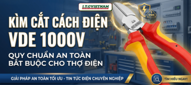 Kìm cắt cách điện VDE 1000V: Quy chuẩn an toàn thợ điện bắt buộc