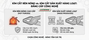 Phân biệt kìm cắt rèn nóng và sản xuất hàng loạt