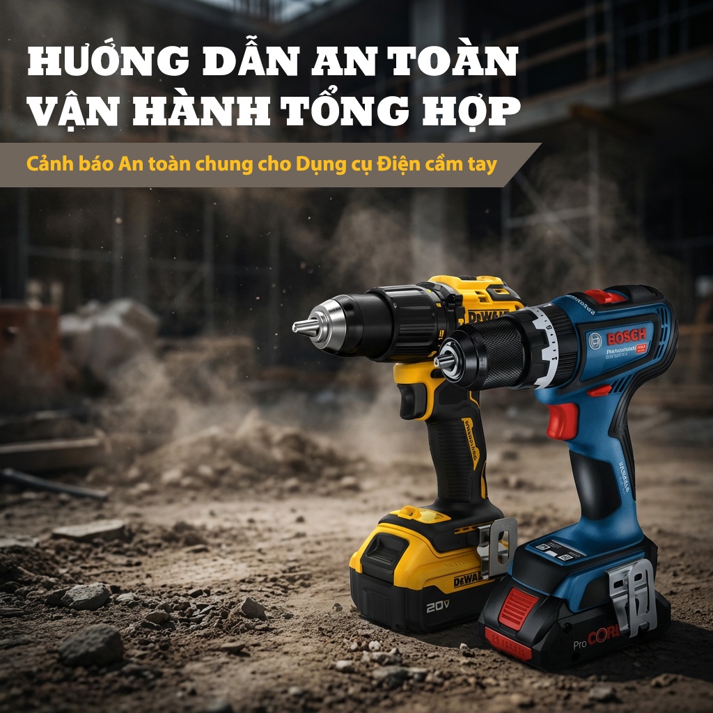 Mẹo Sử Dụng Máy Khoan Pin An Toàn: 5 Quy Tắc Vàng Bạn Không Thể Bỏ Qua