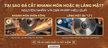 Đá cắt nhanh mòn, bị láng mặt: Nguyên nhân và cách xử lý