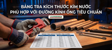 Bảng Tra Kích Thước Kìm Nước; Đường Kính Ống Tiêu Chuẩn