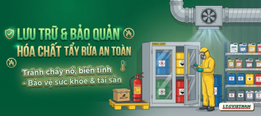 Cách lưu trữ hóa chất tẩy rửa công nghiệp an toàn