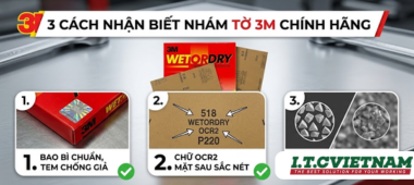 3 dấu hiệu nhận biết nhám tờ 3M chính hãng cho đại lý