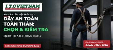 Cách chọn và kiểm tra dây an toàn toàn thân: EN 361, hệ A-B-C và 5 điểm kiểm tra trước khi dùng