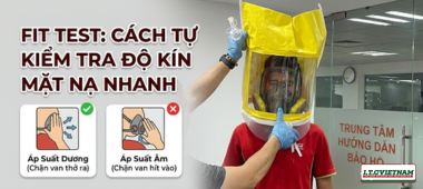 Cách tự kiểm tra độ kín mặt nạ phòng độc (Fit Test) nhanh