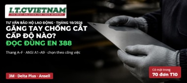Găng tay chống cắt cấp độ nào? Đọc EN 388 và chọn theo việc