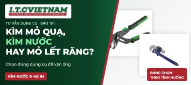 Kìm mỏ quạ, kìm nước hay mỏ lết răng: dụng cụ nào để vặn ống?