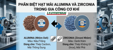 Phân biệt hạt mài Alumina và Zirconia trong gia công cơ khí