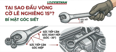 Tại sao đầu vòng cờ lê lại nghiêng 15 độ? Bí mật về góc siết