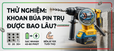 Thử nghiệm máy khoan búa pin trụ được bao lâu?