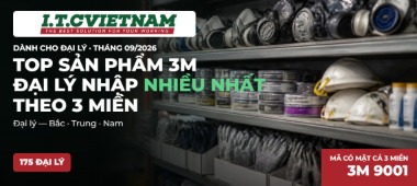 Top sản phẩm 3M được nhiều đại lý nhập nhất tháng 9/2026 theo 3 miền