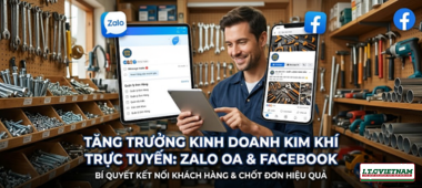 Xây dựng Zalo OA và Facebook cho cửa hàng kim khí