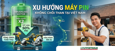 Xu hướng máy pin không chổi than tại Việt Nam
