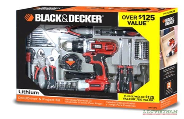 Bộ máy khoan 60 chi tiết Black&Decker EGBL108PK