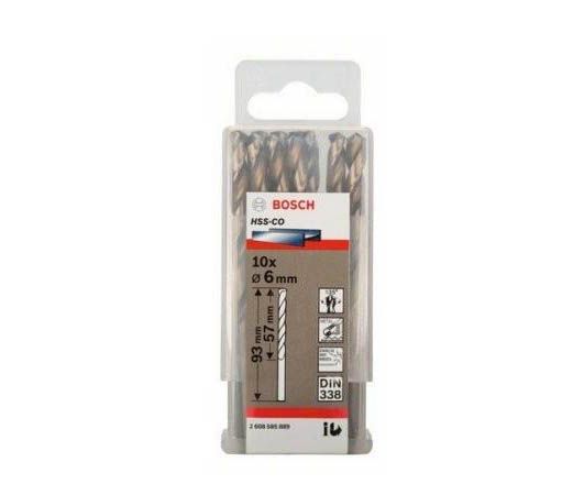 Bộ 10 mũi khoan sắt Bosch HSS-CO 260858